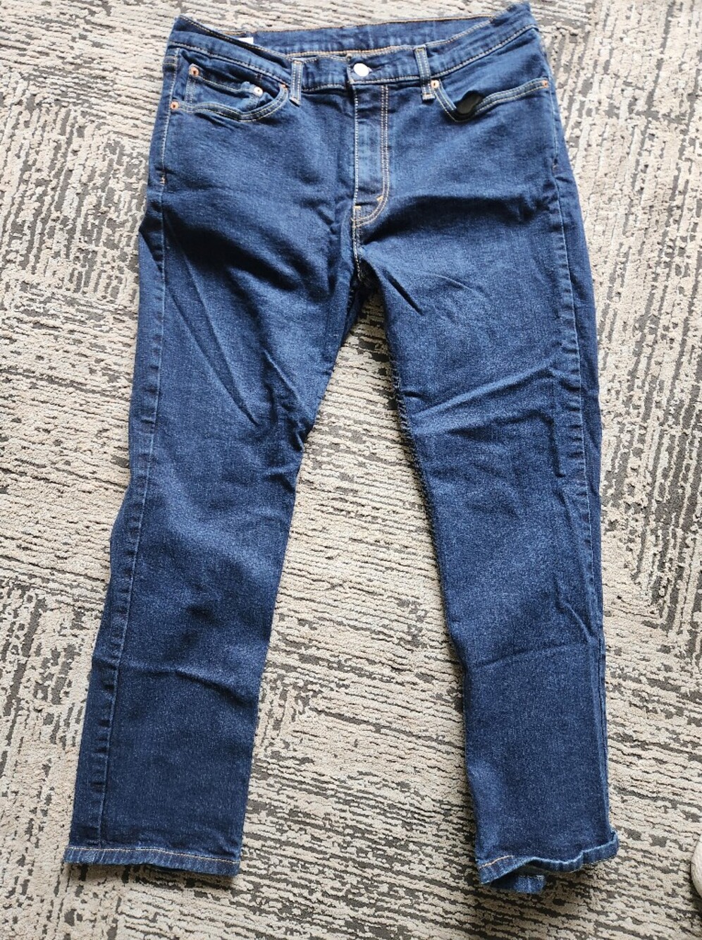 Levi Classic Men's Dark Blue Slim Fit Jeans, Size 36×30